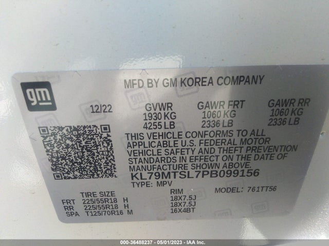 Chevrolet Trailblazer Rs 2023 KL79MTSL7PB099156 Image 9