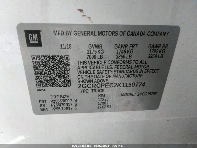 Chevrolet Silverado 1500 Ld Lt 2019 2GCRCPEC2K1150774 Image 9