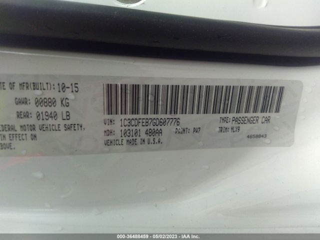 1C3CDFEB7GD607776 Dodge DART GT