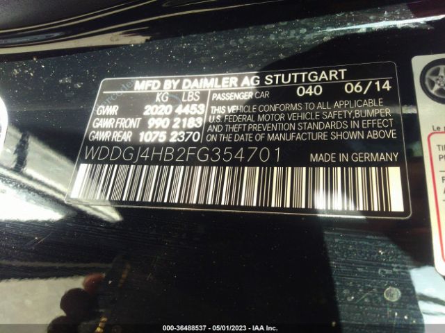 WDDGJ4HB2FG354701 Mercedes-Benz C-class C 250