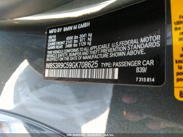 BMW M4 2016 WBS3R9C59GK708625 Image 10