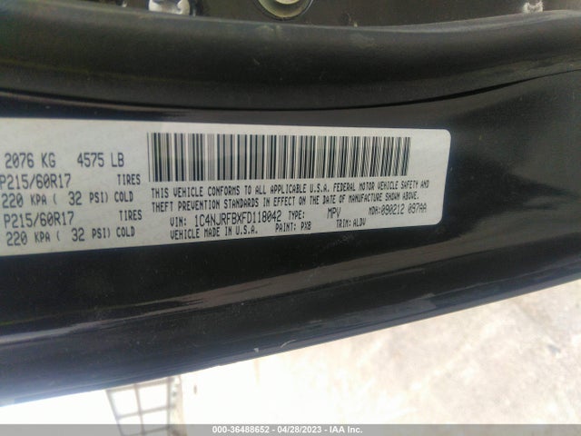 1C4NJRFBXFD118042 Jeep Patriot High Altitude Edition