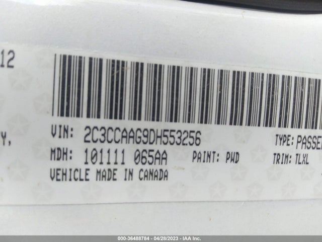 2013 CHRYSLER 300 VIN: 2C3CCAAG9DH553256