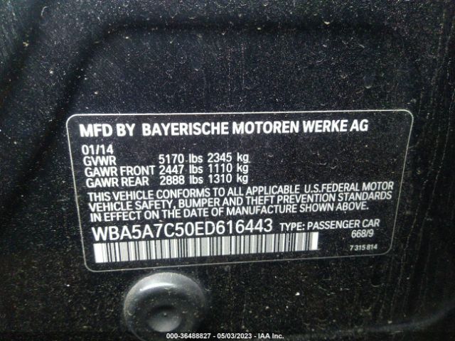 WBA5A7C50ED616443 BMW 5 Series 528i Xdrive