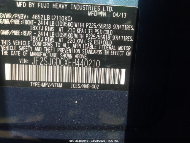 JF2SJGDCXEH440210 Subaru Forester 2.0xt Premium