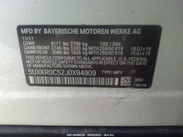 5UXKR0C52J0X94909 BMW X5 Xdrive35i