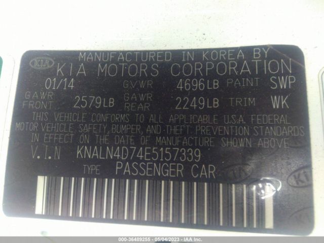 KNALN4D74E5157339 KIA Cadenza Premium