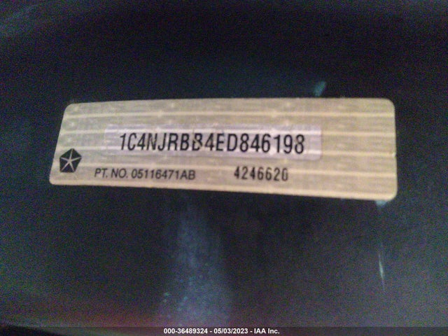 1C4NJRBB4ED846198 Jeep Patriot Sport