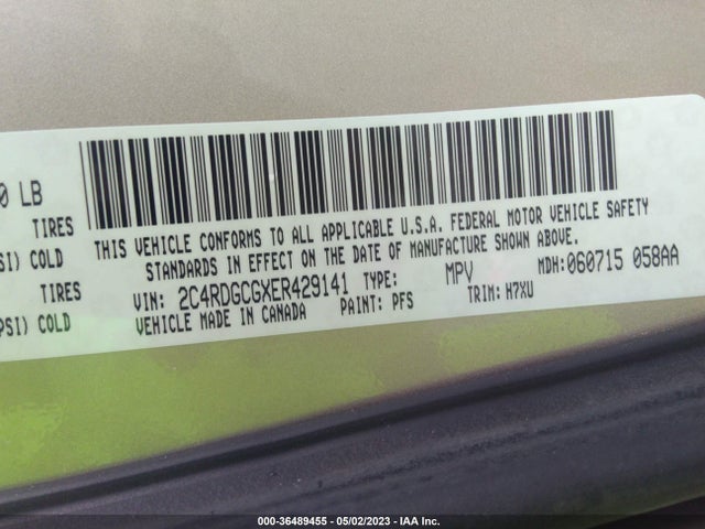 Dodge Grand Caravan Sxt 2014 2C4RDGCGXER429141 Image 9
