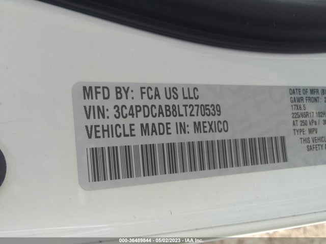 Dodge Journey Se Value 2020 3C4PDCAB8LT270539 Image 9