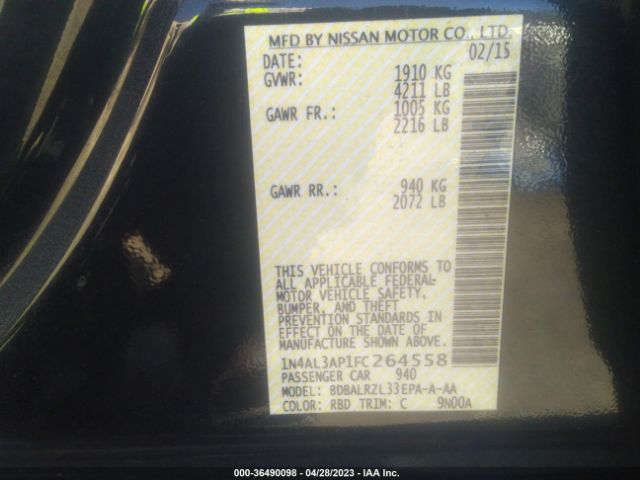 1N4AL3AP1FC264558 Nissan ALTIMA 2.5