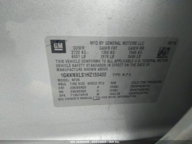 1GKKNXLS1HZ159430 GMC Acadia Denali