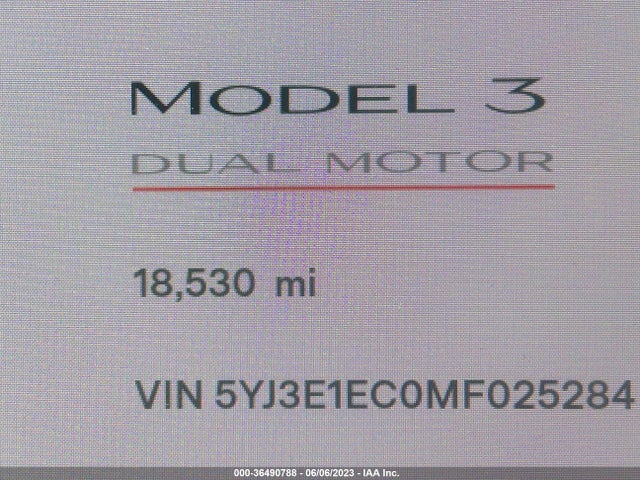 Tesla Model 3 Performance 2021 5YJ3E1EC0MF025284 Image 10