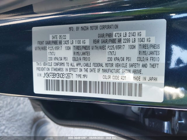 Mazda Cx-5 2.5 S Select Package 2022 JM3KFBBM3N0612971 Image 11