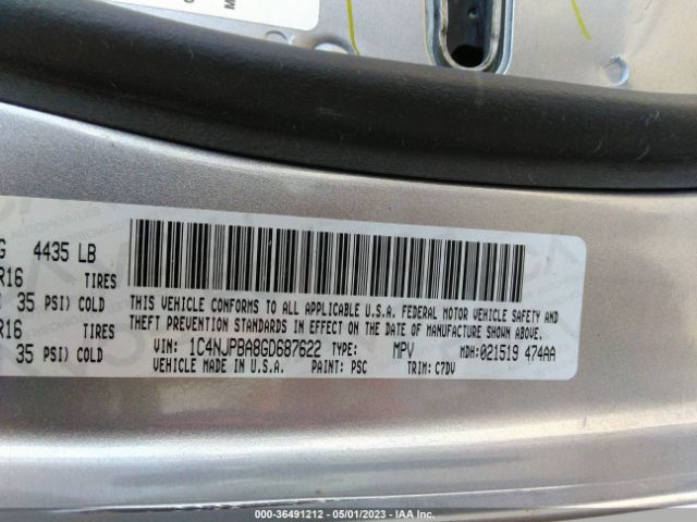 1C4NJPBA8GD687622 Jeep Patriot Sport