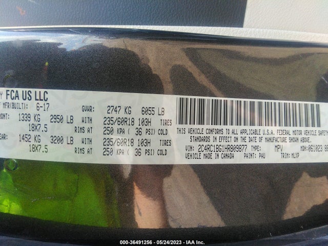 2C4RC1BG1HR809877 Chrysler Pacifica Touring-l