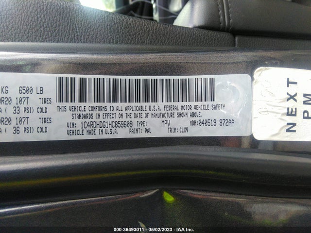 Dodge DURANGO GT 2017 1C4RDHDG1HC859609 Image 9
