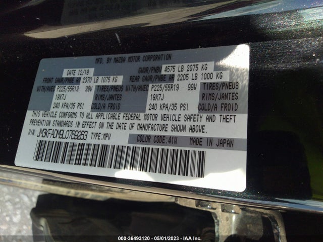 Mazda Cx-5 Grand Touring 2020 JM3KFADM9L0769263 Image 10