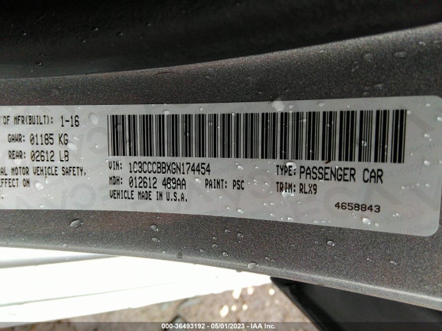 1C3CCCBBXGN174454 Chrysler 200 S