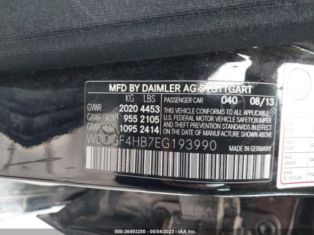 WDDGF4HB7EG193990 Mercedes-Benz C-class C 250