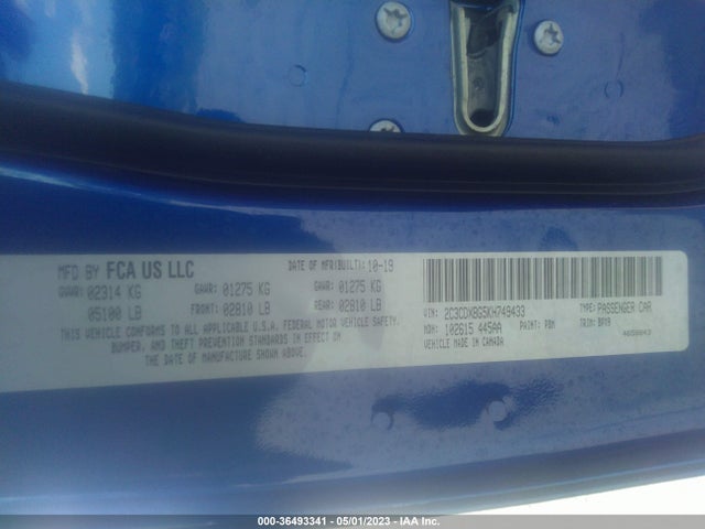 Dodge Charger Sxt 2019 2C3CDXBG5KH749433 Image 9