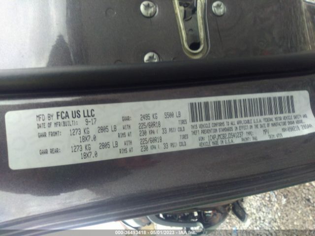 1C4PJMCB2JD541237 Jeep Cherokee Latitude 4x4