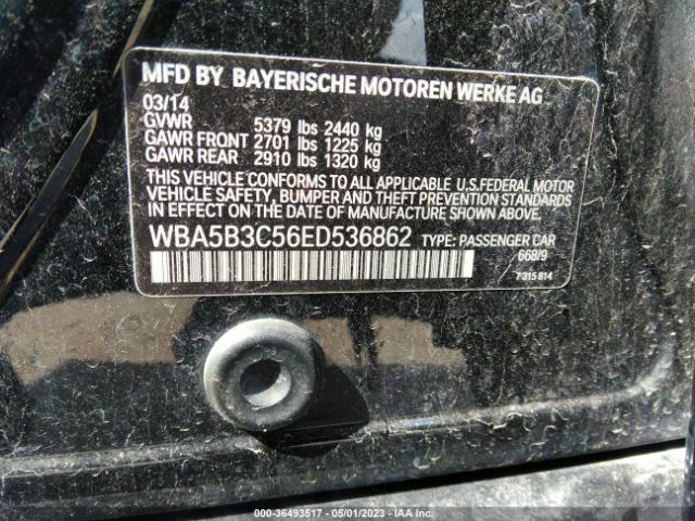 WBA5B3C56ED536862 BMW 5 Series 535i Xdrive