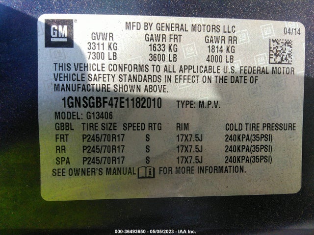Chevrolet Express Passenger Ls 2014 1GNSGBF47E1182010 Image 10