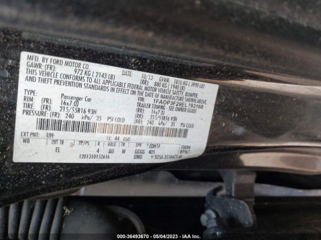1FADP3F29EL193168 Ford FOCUS SE