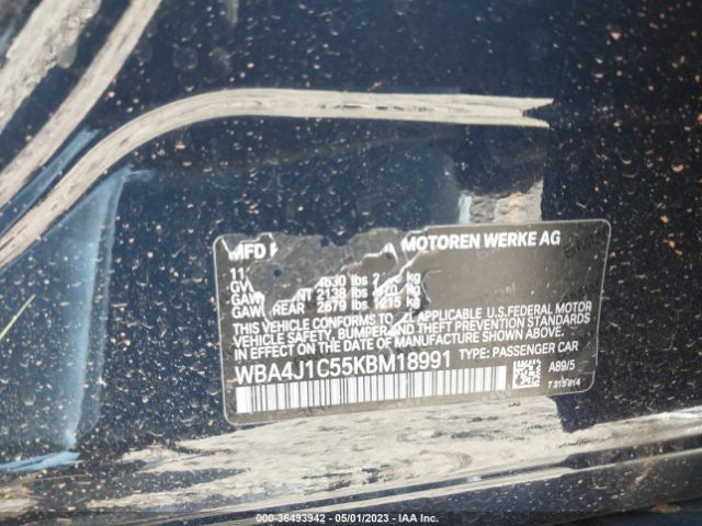 WBA4J1C55KBM18991 BMW 4 Series 430i