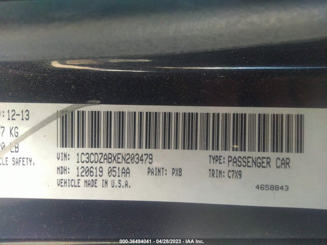 Dodge AVENGER SE 2014 1C3CDZABXEN203479 Image 9
