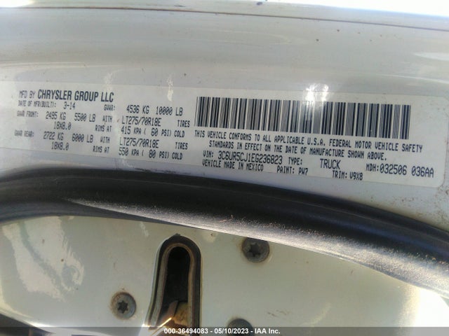RAM 2500 Tradesman 2014 3C6UR5CJ1EG236823 Image 9