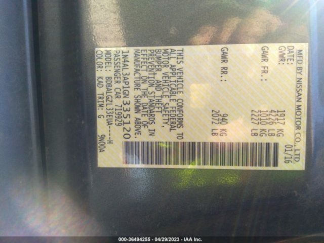 1N4AL3AP1GN335120 Nissan Altima 2.5 S