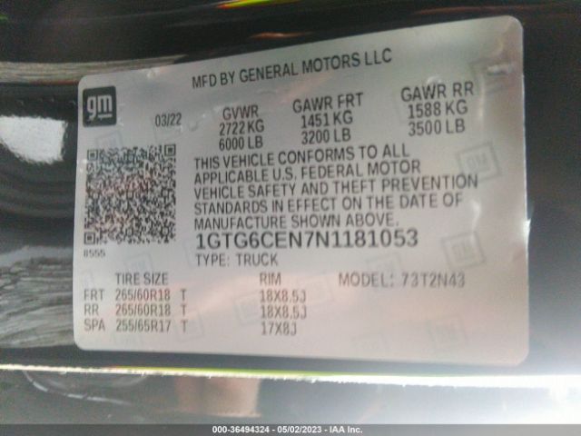 1GTG6CEN7N1181053 GMC Canyon 4wd Elevation