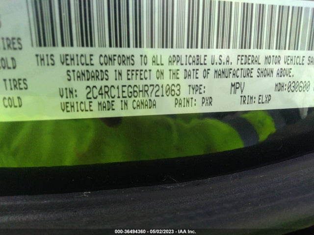 2C4RC1EG6HR721063 Chrysler Pacifica Touring-l Plus