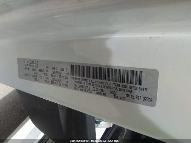 RAM Promaster Cargo Van 2018 3C6URVJG2JE119278 Image 9