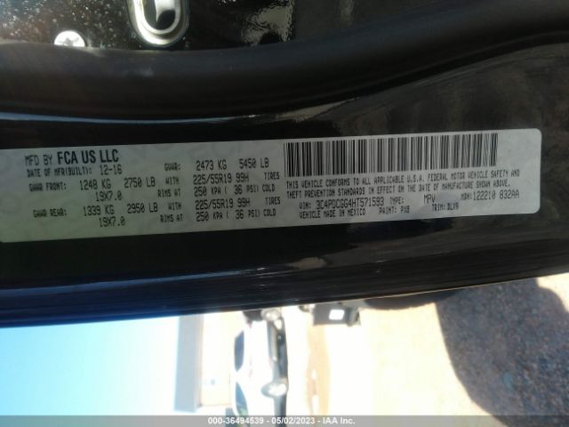 3C4PDCGG4HT571593 Dodge Journey Crossroad Plus
