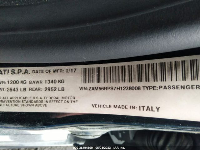 ZAM56RPS7H1238008 Maserati Quattroporte S Gransport