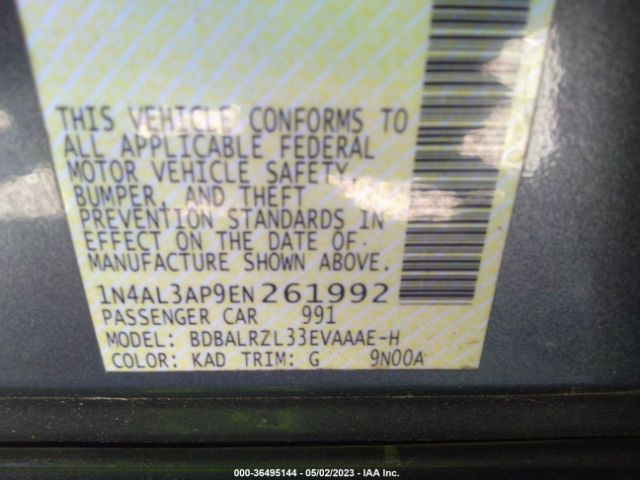 1N4AL3AP9EN261992 Nissan Altima 2.5 S