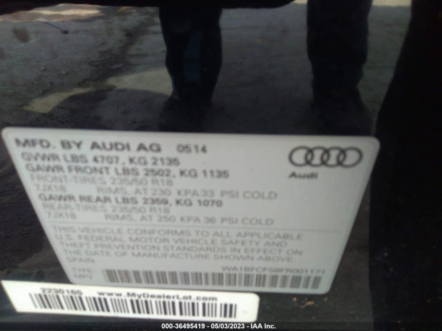 WA1BFCFS8FR001171 Audi Q3 2.0t Premium Plus