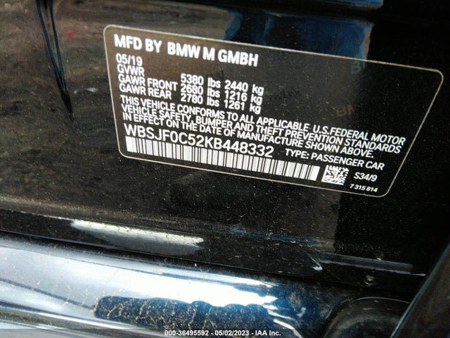 BMW M5 2019 WBSJF0C52KB448332 Image 9