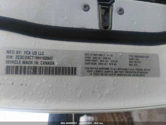2C3CDXCT1NH168947 Dodge CHARGER R/T