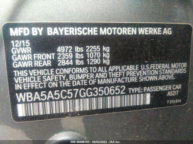 WBA5A5C57GG350652 BMW 5 Series 528i