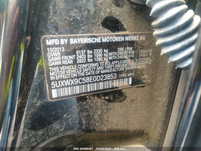 5UXWX9C58E0D23853 BMW X3 Xdrive28i