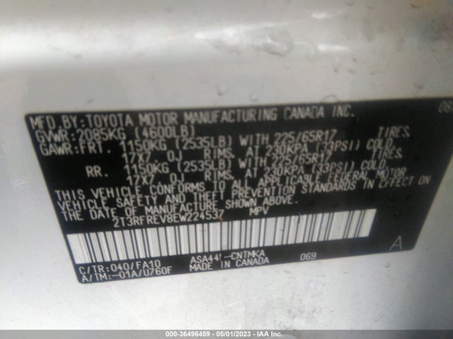 Toyota Rav4 Xle 2014 2T3RFREV8EW224537 Image 9