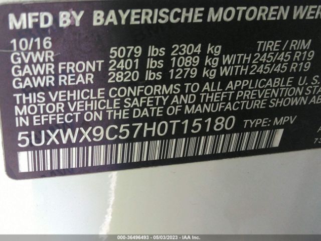5UXWX9C57H0T15180 BMW X3 Xdrive28i