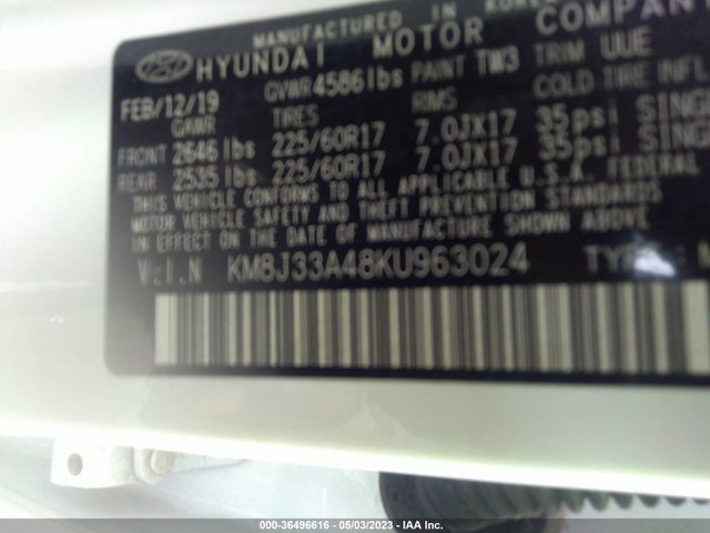 Hyundai Tucson Value 2019 KM8J33A48KU963024 Image 11