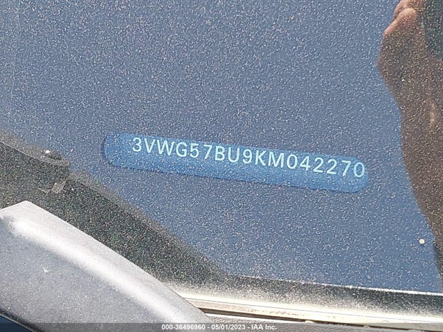 3VWG57BU9KM042270 Volkswagen Jetta Sel Premium