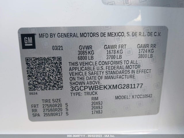 Chevrolet Silverado 1500 Custom 2021 3GCPWBEKXMG281177 Image 9