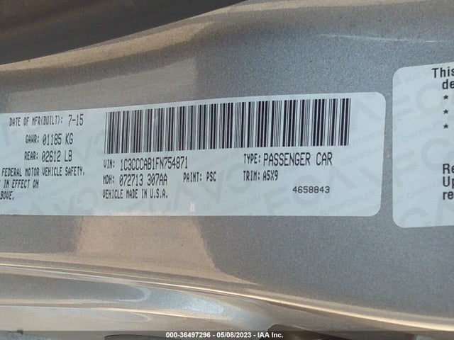1C3CCCAB1FN754871 Chrysler 200 Limited